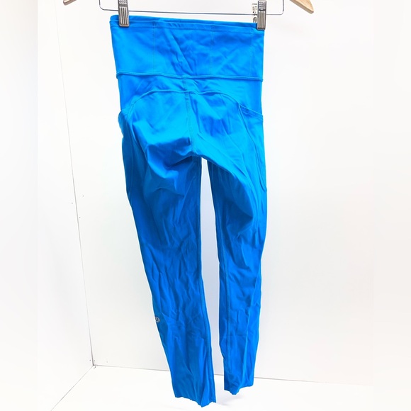 Lululemon Fast Free HR Tight 25" Neon Wash Nulux Size 2 Azure - Picture 2 of 4